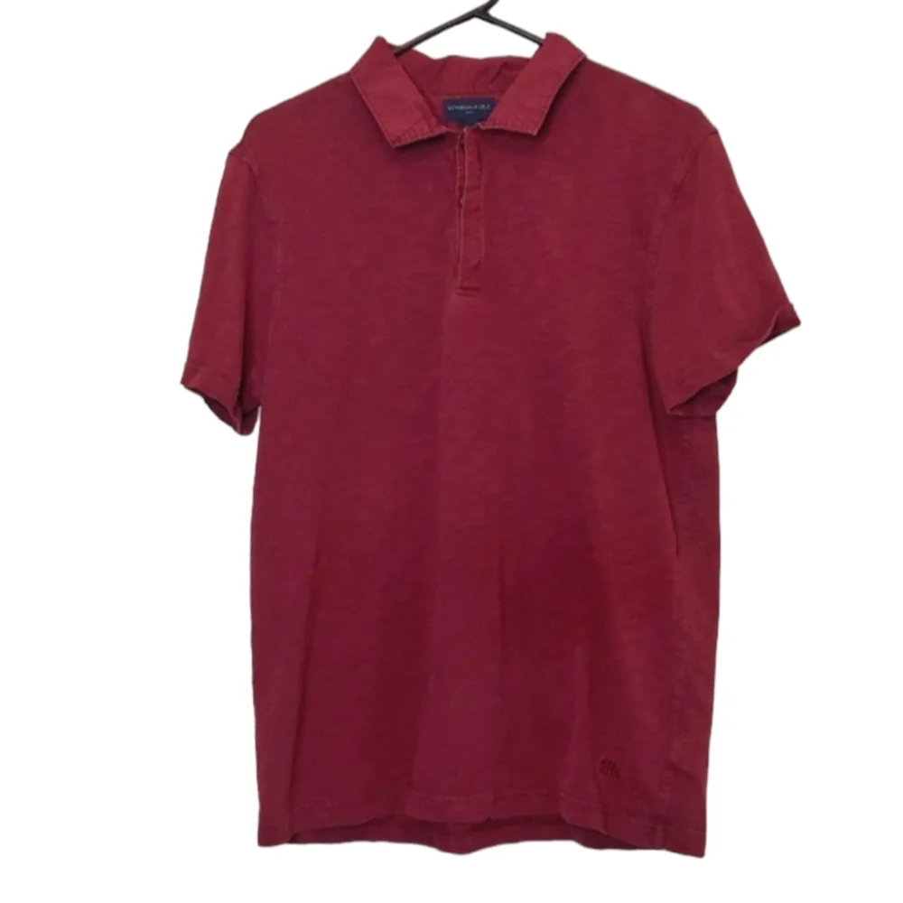 Banana Republic Men's Half Button Collared Short Sleeve Polo Shirt Size Large